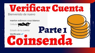 Verificar cuenta 📢 COINSENDA parte 1 [upl. by Medwin]