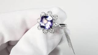 Platinum Tanzanite amp Diamond Ring 314ctw Alighieris Auction House [upl. by O'Connor]