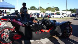 Custom Polaris Slingshot at Wrap Starz Car Show [upl. by Oinotnanauj]