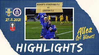 CUP HIGHLIGHTS Bishops Stortford FC vs Leiston FC [upl. by Vevine]