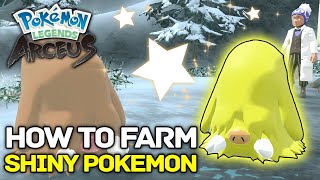 Pokemon Legends Arceus  How To Farm Shiny Pokemon Shiny Hunting amp Best Methods [upl. by Fennessy]