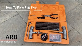 ARB TYRE REPAIR KIT HOW TO PLUG A PUNCTURED TYRE [upl. by Hanus]