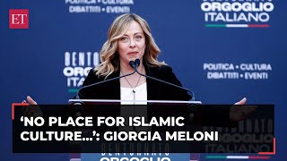 Islamic culture not compatible with European Values Italian Prime Minister Giorgia Meloni [upl. by Lanfri240]