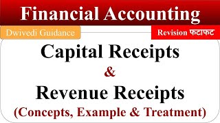 Capital Receipts Revenue Receipts Financial Accounting Capital Receipt treatment bba mba bcom [upl. by Parrnell282]