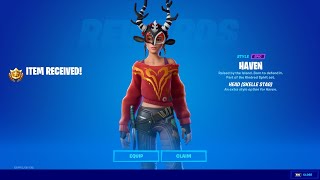 Gather Foraged Items at Different Named Locations  Fortnite Haven Skelle Stag Mask [upl. by Lenoyl]