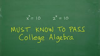 Want to PASS College Algebra Absolutely better understand this… [upl. by Aneba]