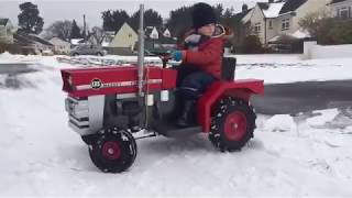 Snow Day  Toylander Massey Ferguson 135 [upl. by Worthy]