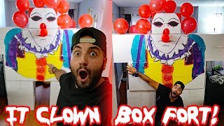 PAPA JAKE I CREATED A HAUNTED quotITquot CLOWN BOX FORT AND THIS IS WHAT HAPPENED  MOE SARGI [upl. by Crysta]