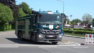 Einsatzfahrten Feuerwehren Deutschland  Niederlande  Civiele Bescherming Belgien  THW in Monschau [upl. by Becki]