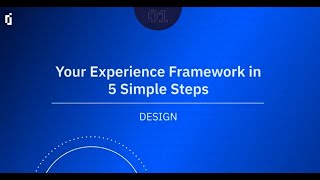 Lesson 1  Design  Your Experience Framework in 5 Simple Steps  InMoment [upl. by Labana]