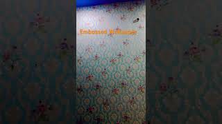 Embossed Wallpaper Work entertainment home youtube popular interior interior wallpaper [upl. by Cully]