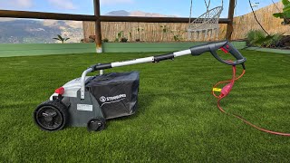 My first experience with Sterwins Artificial Grass Sweeper [upl. by Nylde]