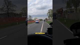 PKW Rettungsgasse auf Radfahrweg  Alarmfahrt RTW1 DRK RW Bitterfeld [upl. by Yras932]