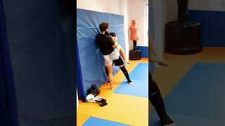 Escape being Pinned against the Wall  Wall Pin Defense  MMA amp Self Defense Basics [upl. by Ydor875]