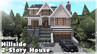 BLOXBURG Hillside 2 Story House Speedbuild  Roblox House Build [upl. by Austine]