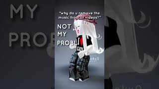 not my problem  shorts roblox robloxedit robloxtrend robloxshorts [upl. by Ettelra670]