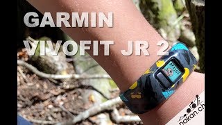 Présentation du Garmin Vivofit Jr 2 bracelet connecté pour enfants en français [upl. by Ennyletak]