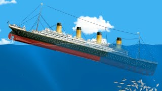 Slow Sinking of Titanic Britannic Lusitania And Queen Mary 2 [upl. by Rednav282]