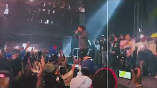 J Cole Surprise Johnny Ps Caddy Performance at Benny The Butcher Concert [upl. by Morette]