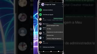 Como remover administrador do grupo do whatsapp dicadewhatsdr whatsappios gbwhatsapp [upl. by Wincer]