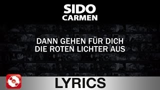 SIDO  CARMEN  AGGROTV LYRICS KARAOKE OFFICIAL VERSION [upl. by Oby]