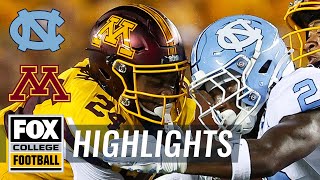 North Carolina Tar Heels vs Minnesota Golden Gophers Highlights  FOX College Football [upl. by Gaddi976]