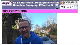 IGCSE English Language Descriptive  Narrative Writing Complex Engaging Effective 3 [upl. by Nosdrahcir550]