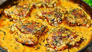 Creamy Garlic Chicken Recipe  Easy Baked Chicken in Creamy Garlic Sauce [upl. by Alica733]