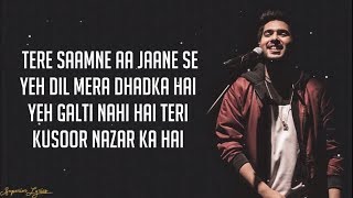 Dil Mein Chhupa Loonga  Wajah Tum Ho Lyrics  Armaan Malik amp Tulsi Kumar  Meet Bros [upl. by Larcher]