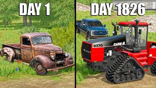 I SPENT 5 YEARS BUILDING A FARM WITH 0 AND A TRUCK  SURVIVAL FARMING [upl. by Atorod]