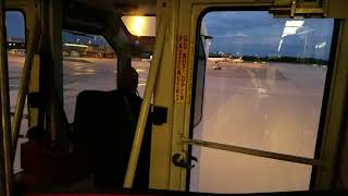 Dulles Airport plane mate mobile lounge ride [upl. by Dranoc]