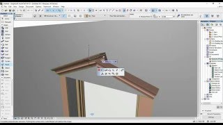 Window Architrave  Molding ArchiCAD [upl. by Eadahs116]