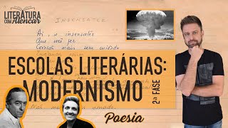 SEGUNDA FASE DO MODERNISMO  POESIA  Escolas Literárias [upl. by Eimrots]