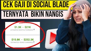 TERBUKTI‼️Banyak Youtuber Pemula Kena Tipu Sosial Blade Untuk Ngecek Gaji Youtube Wkwkw [upl. by Markson]