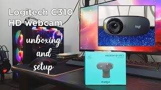 Logitech C310 HD Webcam Unboxing and Setup [upl. by Aryahay476]