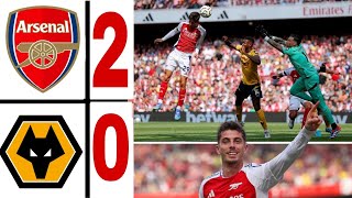 Arsenal vs Wolves 20 kai havertz  Saka goal vs wolves  HIGHLIGHTS Premier League 202425 [upl. by Enytsirhc]