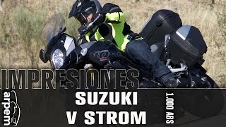 Suzuki VStrom 1000 ABS  español  2014 Videoprueba [upl. by Novhaj]