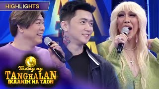 Vice Ganda finds out how MC and TNT contender Rowell met  Tawag Ng Tanghalan [upl. by Snevets]