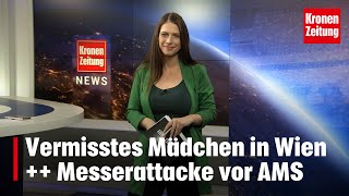 Vermisstes Mädchen in Wien  Messerattacke vor AMS  kronetv NEWS [upl. by Hamlin]