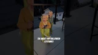 Wylder and his best friend try on their matching dinosaur Halloween costumes and go crazy kidstv [upl. by Oiraved]