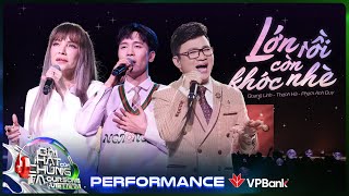 Lớn Rồi Còn Khóc Nhè  Quang Linh Thanh Hà Phạm Anh Duy  Our Song Việt Nam Performance [upl. by Anuqahs]