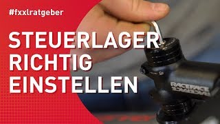 Lagerspiel am AheadSteuersatz richtig einstellen [upl. by Vasti]