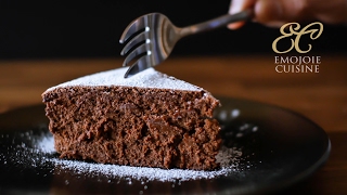 Flourless Chocolate Cake Gluten Free  4 ingredients recipe [upl. by Nive]