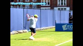 Dominic Thiem ForehandsBackhands Slow Motion 2014 [upl. by Bryner]