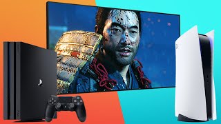 PS4 Pro vs PS5 Ghost Of Tsushima [upl. by Ardnaeel]