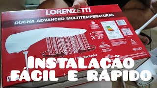 Como instalar chuveiro Lorenzetti advanced [upl. by Lal892]