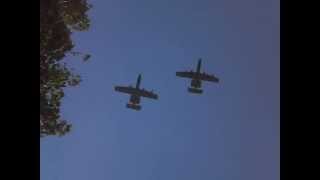 The A10 Thunderbolt quotWarthogquot flyover at Carmelfest 2012 parade [upl. by Siouxie365]