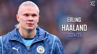 Erling Haaland 202425  Crazy Skills Goals amp Assists  HD [upl. by Anorahs]