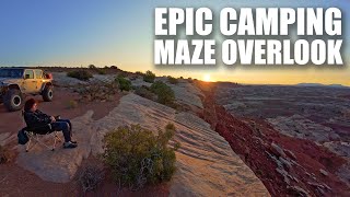 Mind Blowing Campsite  Maze Overlook  Canyonlands [upl. by Pacorro878]