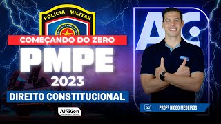 Concurso PM PE 2023  Começando do Zero  Direito Constitucional  AlfaCon [upl. by Auod]